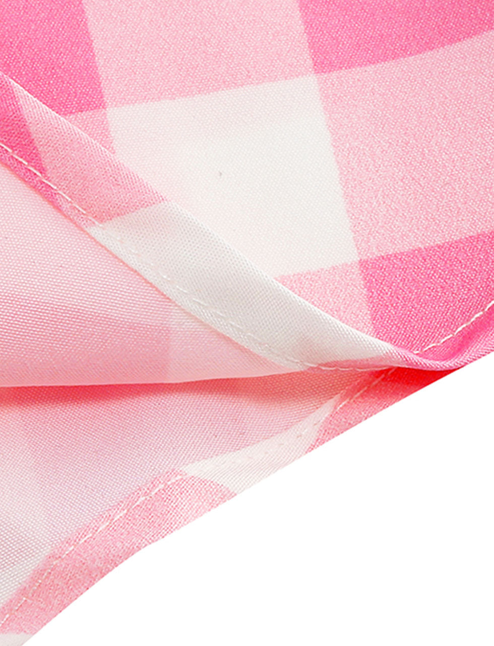 Kids Little Girls' Dress Pink And White Plaid Barbie Retro Swing Dress